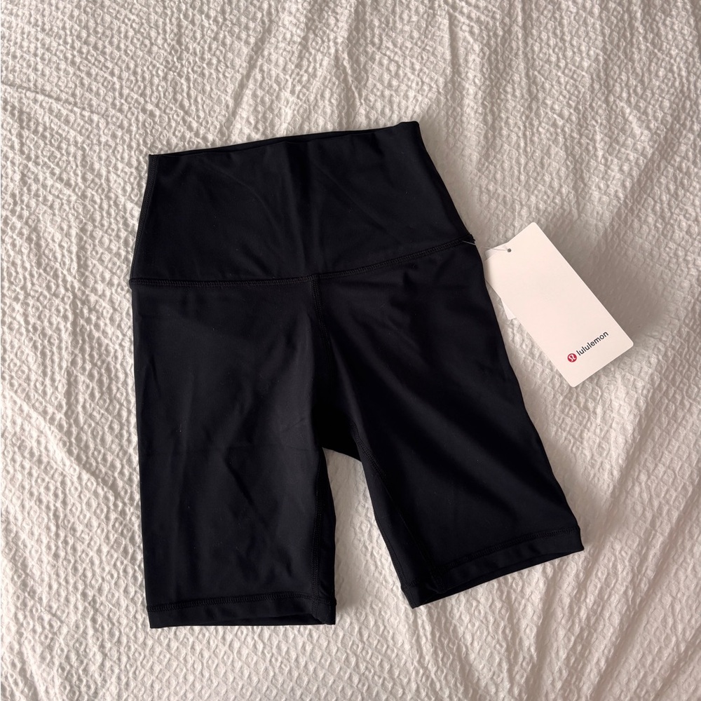 lululemon athletica Black High-Rise Bike Shorts